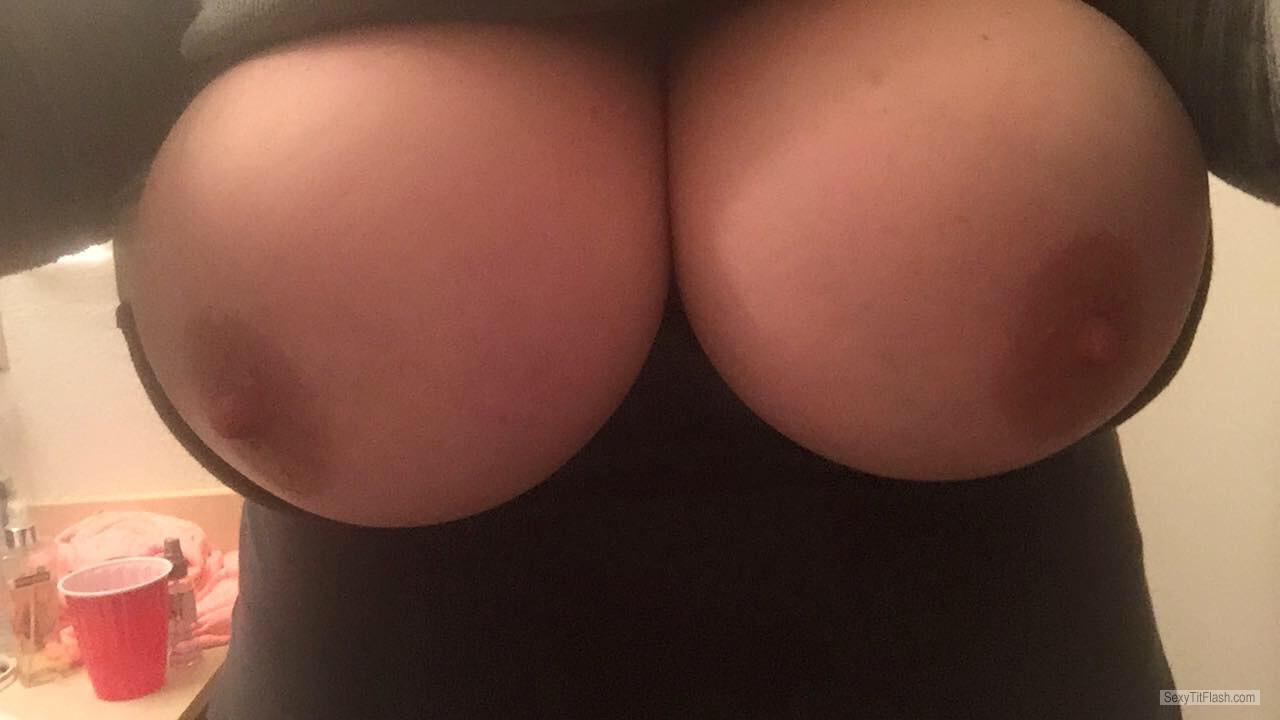 Tit Flash: My Very Big Tits (Selfie) - Sexymilf from United States